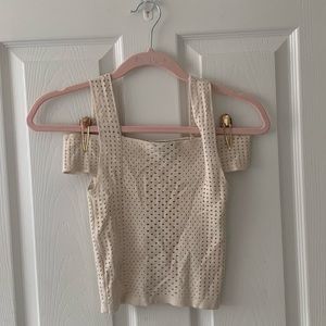 Express, Small white crop top